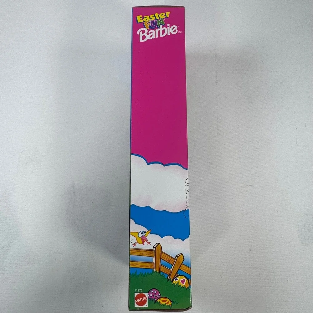 Vintage 1993 Mattel Easter Fun Barbie Doll Egg Print Dress 11276 NIB